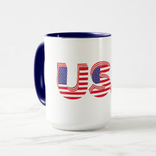 USA, patriotisches Design, Tasse
