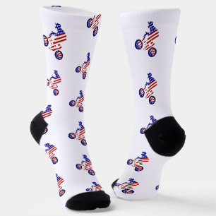 USA Patriotisches Fahrradfahren BMX Socken