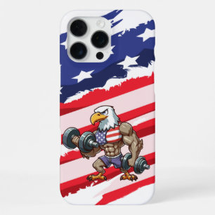 USA/patriotisches Gewichtheben Weißkopfseeadler iPhone 16 Pro Max Hülle