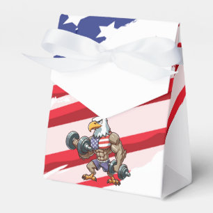 USA/patriotisches Krafttraining Weißkopfseeadler Geschenkschachtel