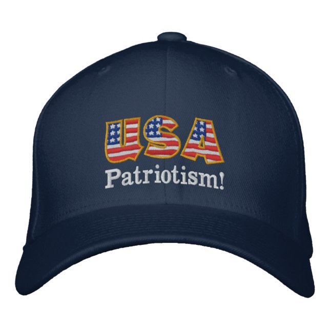 USA Patriotismus Logo NB1 Bestickte Kappe (Vorderseite)