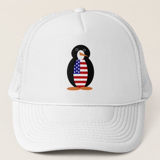 USA Penguin — American Penguin Truckerkappe (Vorderseite)