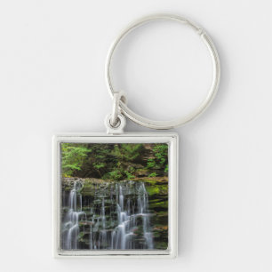 USA, Pennsylvania, Benton. Wasserfall in Ricketten Schlüsselanhänger