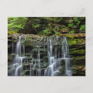 USA, Pennsylvania, Benton. Wasserfall in Ricketts Postkarte