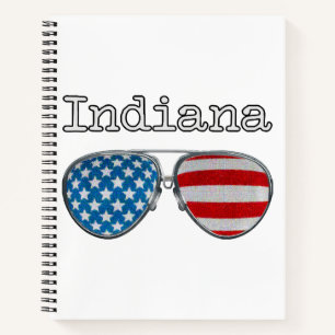 USA PILOT GLASSEN INDIANA NOTIZBUCH