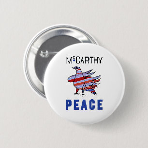 USA Politisch unmodifizierte Vintage Fotos Alte Äs Button
