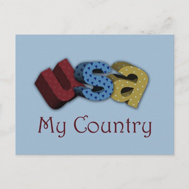 USA POSTKARTE (Vorderseite)