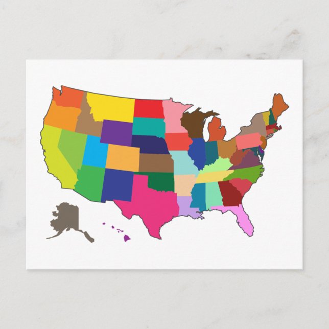 USA Postkarte (Vorderseite)