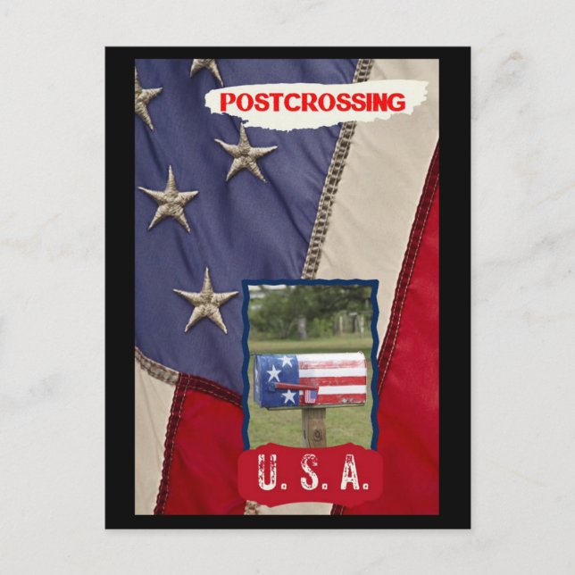 USA Postübergabe Postkarte (Vorderseite)