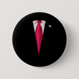 Usa Präsident Trump Anzug Einfaches Halloween-Kost Button