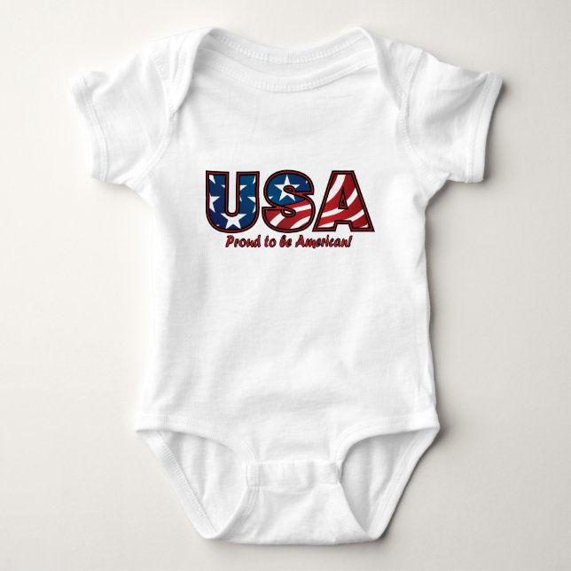 USA Pride Baby Strampler (Vorderseite)