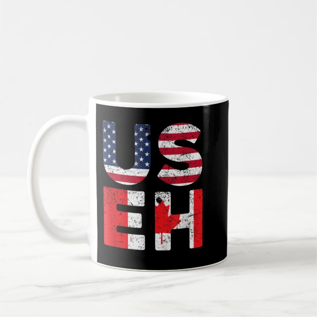 USA Prior US Flag Day USEH Kanada Kaffeetasse (Links)