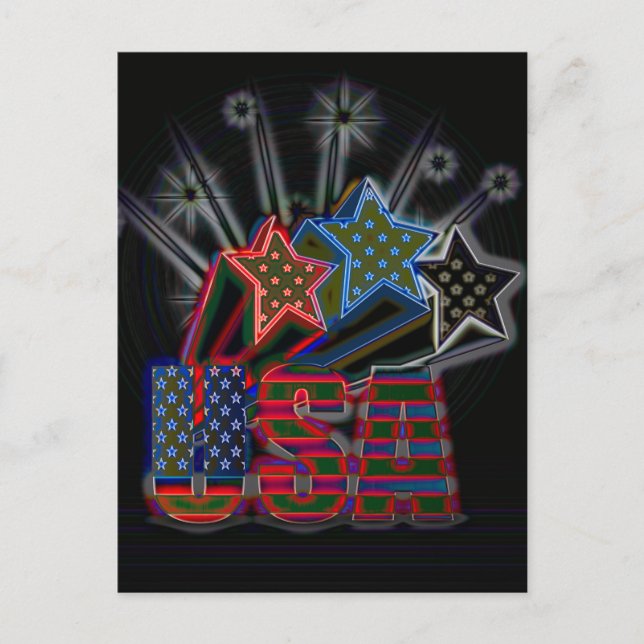 USA Proud Postkarte (Vorderseite)