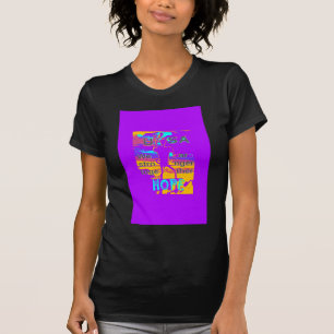 USA Psychedelische Hoffnung: Neon Unity Kunst T-Shirt