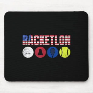Usa Racketlon - Tischtennis Badminton Squash Tenni Mousepad