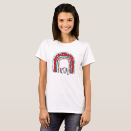 USA Rainbow Patriotic Fun Inspirivity T - Shirt