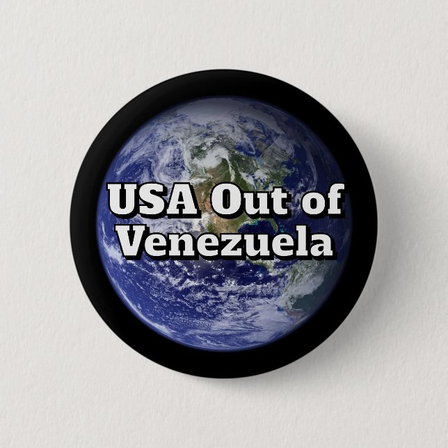 USA raus aus Venezuela Button (Vorderseite)
