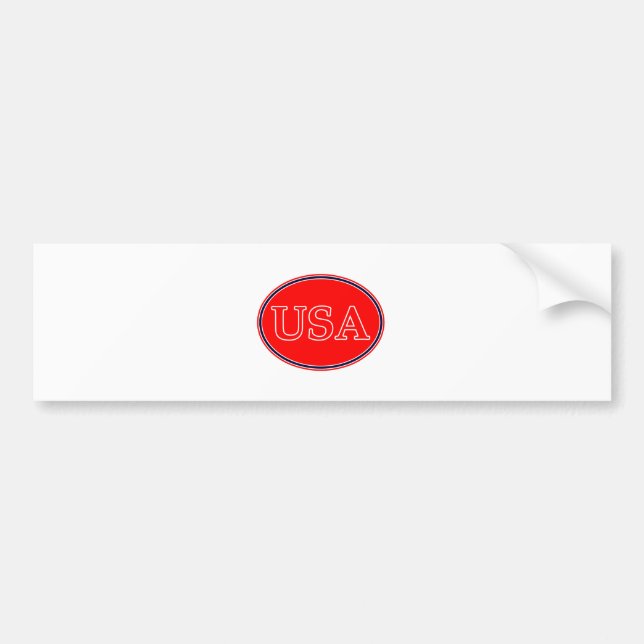USA Red White and Blue 3 MUSEUM Zazzle Geschenke Autoaufkleber (Vorne)