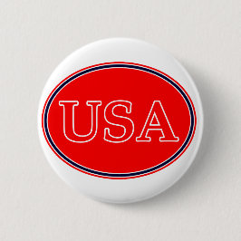 USA Red White and Blue 3 MUSEUM Zazzle Geschenke Button