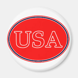 USA Red White and Blue 3 MUSEUM Zazzle Geschenke Magnet