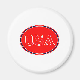 USA Red White and Blue 3 MUSEUM Zazzle Geschenke Magnet