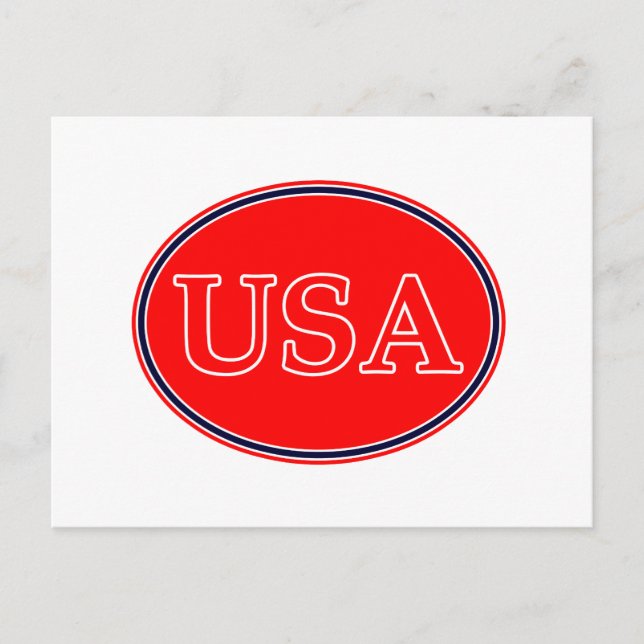 USA Red White and Blue 3 MUSEUM Zazzle Geschenke Postkarte (Vorderseite)
