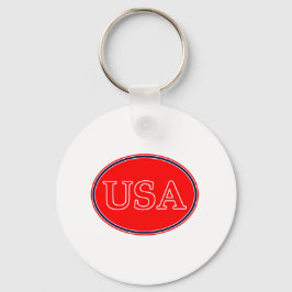 USA Red White and Blue 3 MUSEUM Zazzle Geschenke Schlüsselanhänger