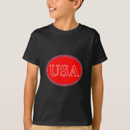 USA Red White and Blue 3 MUSEUM Zazzle Geschenke T-Shirt