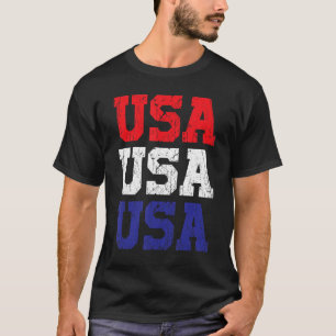 USA Red White and Blue 4. Juli Matching Family T-Shirt