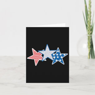 USA Red White Blue American Flag U.s.a Stars Strip Karte