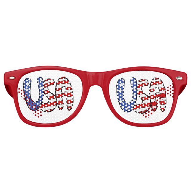 USA Red, White, Blue Partybrille (Vorderseite)