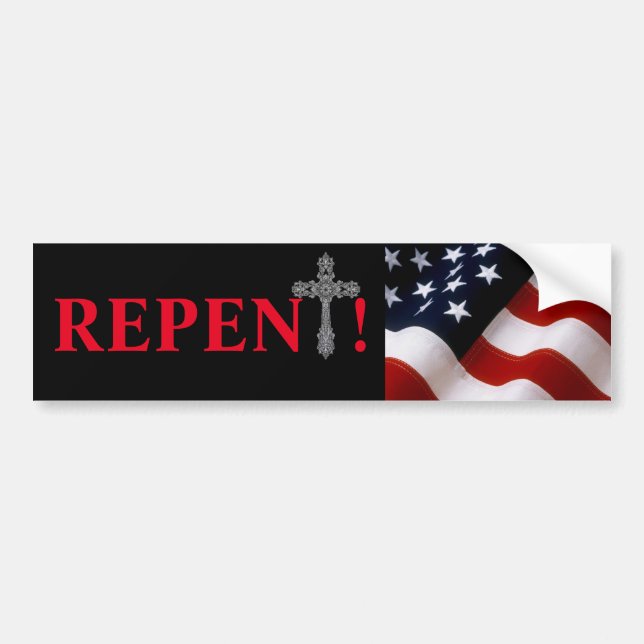 USA REPENT AUTOAUFKLEBER (Vorne)