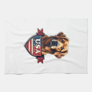 USA Retriever Heritage Vintage Hundeshirt 2 Geschirrtuch
