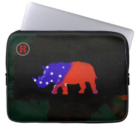 usa Rhino Animal Art Laptopschutzhülle