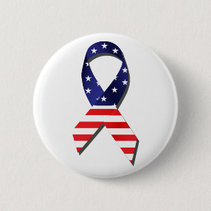 USA Ribbon Button