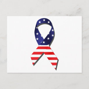 USA Ribbon Postkarte