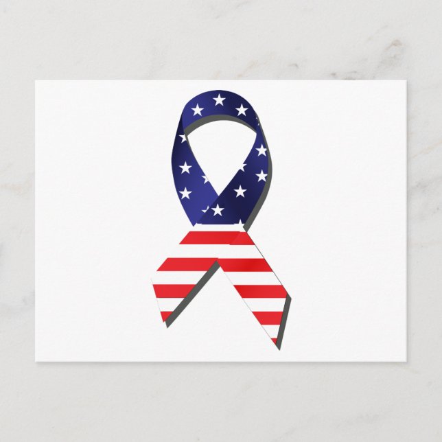 USA Ribbon Postkarte (Vorderseite)
