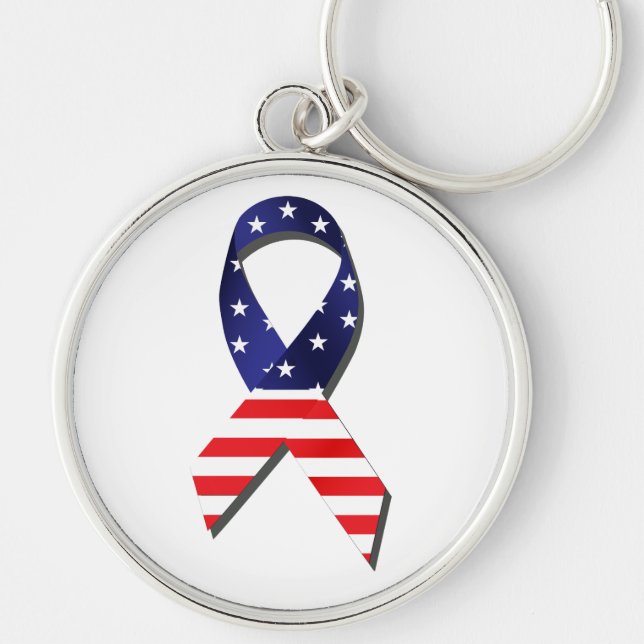 USA Ribbon Schlüsselanhänger (Vorne)