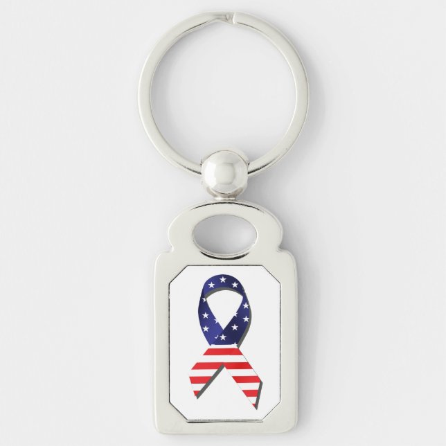 USA Ribbon Schlüsselanhänger (Vorderseite)