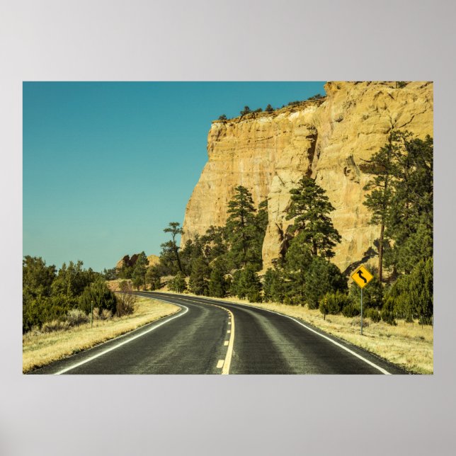 USA Road trip Landscape Foto Poster (Vorne)