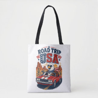 USA Road Trip Patriotischer Adler Muscle Car-Tasch