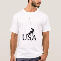 USA Rock Climbing Minimalistische Silhouette