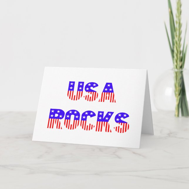 USA Rocks Karte (Vorderseite)