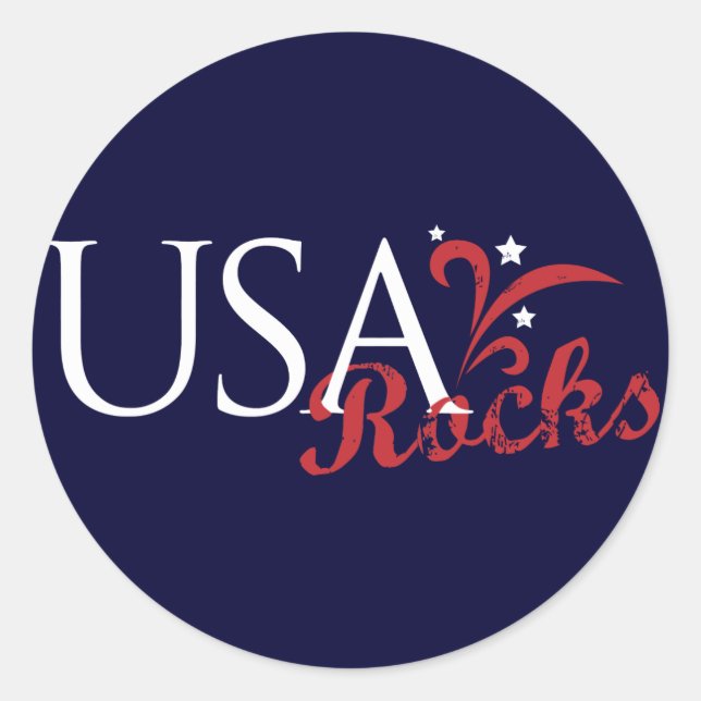 USA Rocks Sticker (Vorderseite)