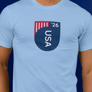 USA Rot Weiß Blau Flagge Urbaner Stil T-Shirt