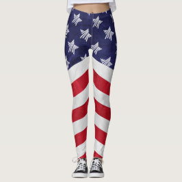 USA - rot-weiß-blaue amerikanische Flagge Leggings