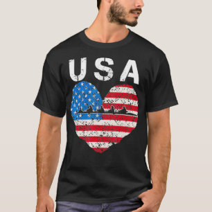USA Rowing team American heart US Crew Männerinnen T-Shirt