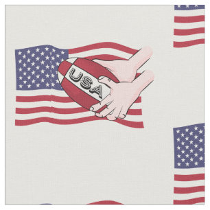 USA Rugby Team Supporter Flag mit Ball Stoff