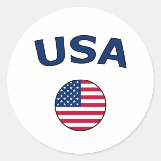 USA RUNDER AUFKLEBER