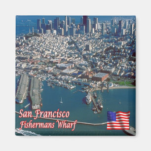 USA San Francisco Alamo Square Fishermans Magnet